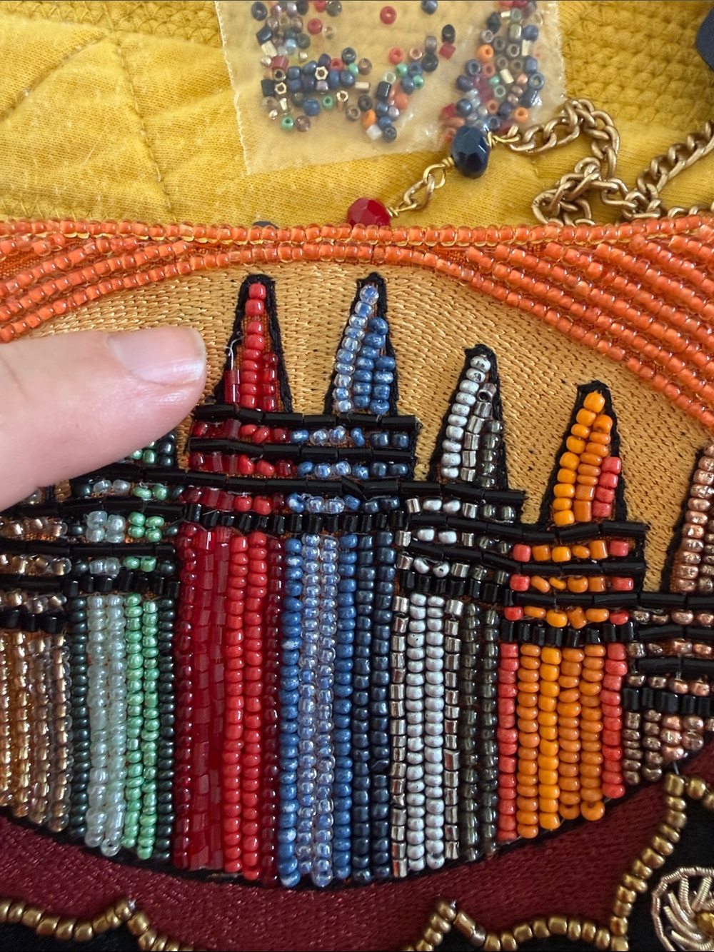 Mary Frances Multicolor Beaded Crossbody - CREATE Crayon Design - Picture 3 of 11